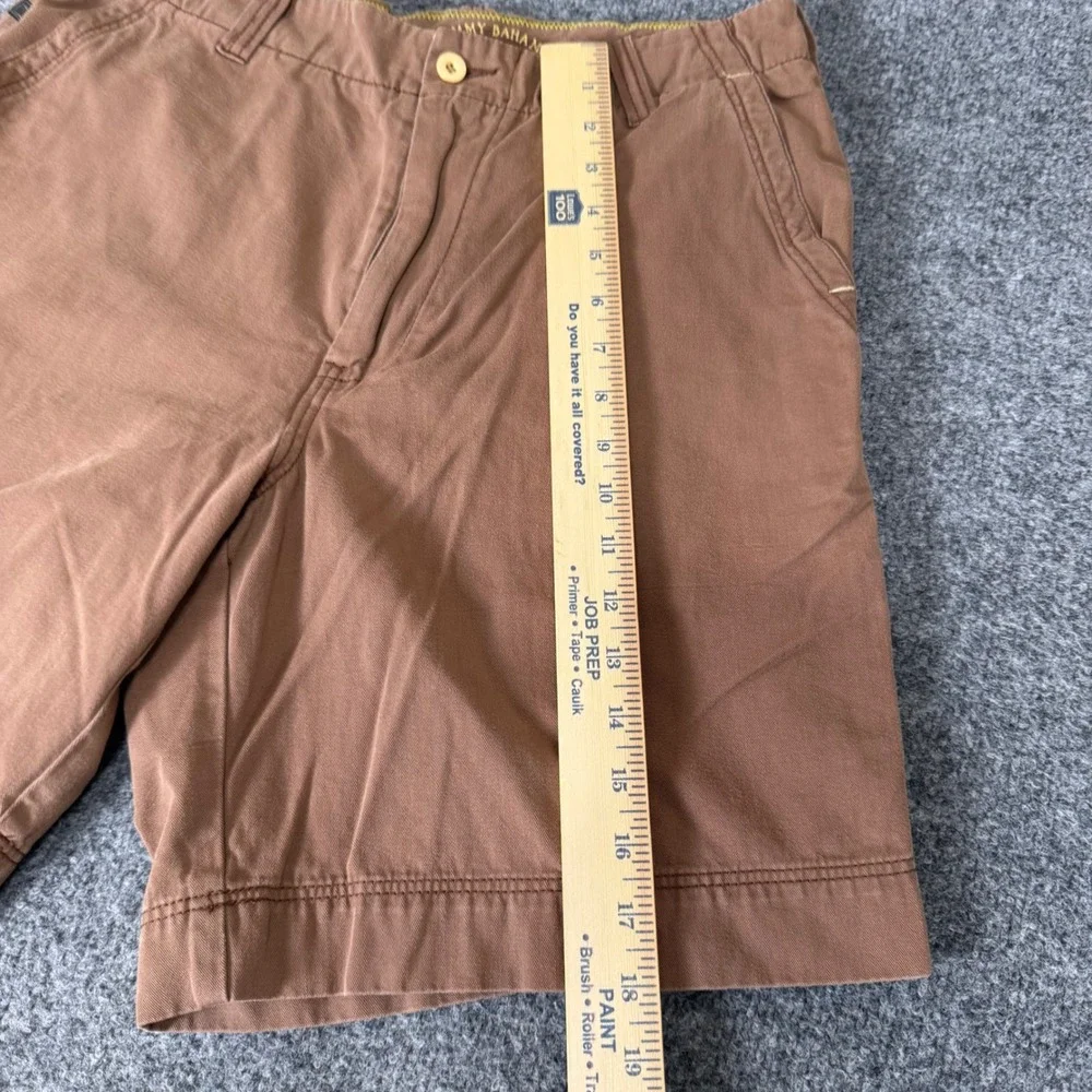 Tommy Bahama Mens Chino Short Size 33 Brown Cotton Flat Front Casual Resort Golf